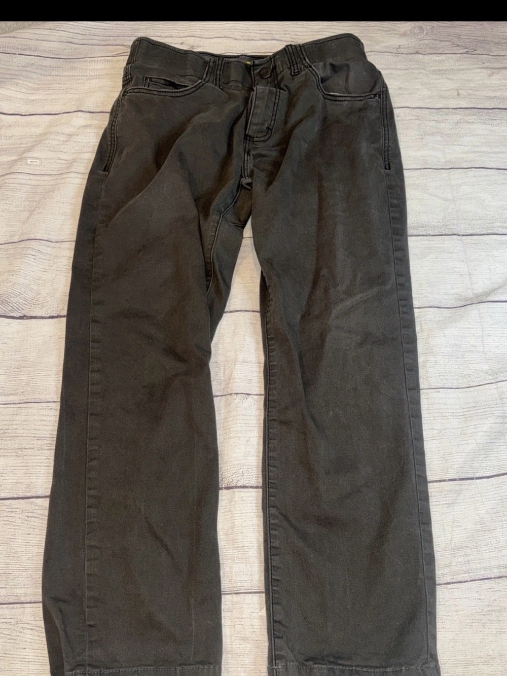 Lee Extreme Motion Men's Gray Chino Pants Athletic Fit Flat Front Solid 32 X 29